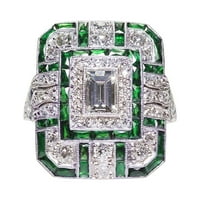 Prsten dijamantskih kruške prsten za rođendan nakit za rođendan na nakit za brisanje za angažman prsten