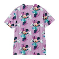 Mickey Mouse & Friends ispisana majica kratkih rukava za djevojčice dječake, crtani mickey miš casual