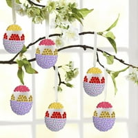 Početna DIY Stiropoam Uskršnja jaja Viseći DIY sekvencirani jaja, Uskršnji set za dekorat