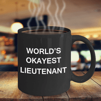 Najkejniji poručnik na svijetu - Crni porculanski šalji za kafu OZ