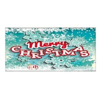 70x veseli božićni praznični banner garažnog poklopca na vratima zimski snjegović Santa vanjski na otvorenom