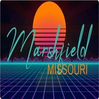 Marshfield Missouri Frižider Magnet Retro Neon Design