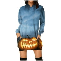 Ženska casual Halloween Print dugih rukava pulover dukseve