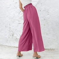 Umitay Women plus veličine pune boje casual labave hlače yoga hlače Žene Hlače Hlače Žene