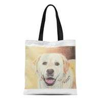Platno torba torbica gu Duck Labrador Retriver Labs Slatke pse za ponovni torbi za ponovnu upotrebu