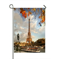 Eiffelov toranj sa jesenskim listovima u Parizu Francuska Naslovnica Na otvorenom Garden Zastava kuće