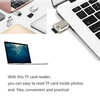 Moobody USB Tip C čitač kartica Aluminijska legura TF Flash memorijska kartica Čitač kartica OTG adapter