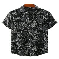 Sanviglor Men vrhovi majica rezervacije majica kratkih rukava Havajska bluza Travel Tee CS M