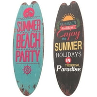 Drvena ploča za surfanje Ljetni drveni viseći znak na plaži Tematsko dekorativna zidna umjetnost