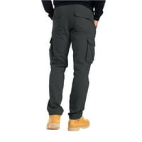 Teretne pantalone za muškarce opušteno fit casual pantalone pamučne planinarske taktičke atletičke hlače