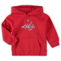 Toddler Red Washington Capitals primarni logo pulover hoodie