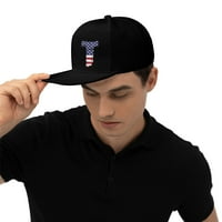 Ravni rudni šešir snapback kape, abeceda T Amerika SAD uzorka zastava Podesivi muškarci Baseball Cap
