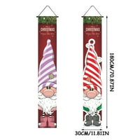 Loopsun veseli božićni baner na otvorenom zatvoreni božićni ukrasi dobrodošli viseći pribor