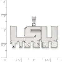 Bijeli sterling srebrni šarm Privjesak Louisiana NCAA Državni univerzitet 40