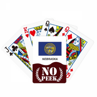 Američka državna zastava Contour Nebraska Peek Poker igračka karta Privatna igra