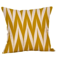 Verpetridure Geometrijski posteljinski jastučni jastučni jastuk Case Žuta geometrijska jesen Jesen jastuk