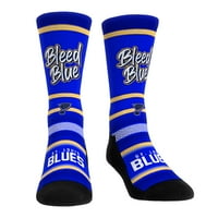 Unise Rock Em Socks St. Louis Blues Team Slogan čarape za posade