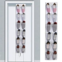 JPGIF Vrata za vešanje cipela za pohranu cipela mrežaste džepove Viseći držač nosača za cipele iza vrata