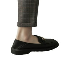 Tenmi Dame Stanovi Chunky Loafers Square Plesni klizanje cipela na loaferu Lagana bez klizanja Vintage