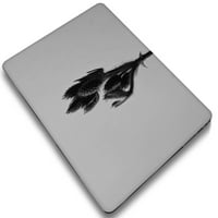 Kaishek Hard Shell samo za Macbook Air + crni poklopac tastature A2681, tip C Flower 0264