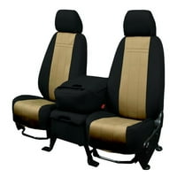 Caltrend Front Neosupreme Seat Seats za 2007- Toyota Camry - TY393-06NN Bež umetnik sa crnom oblogom