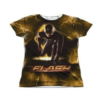 Flash DC TV show Flash & Lightning Vijci Logo Juniors Prednja štamparska majica