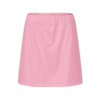 Midi suknja Žene Casual Solid Tenis Suknja Yoga Sport Active suknje Skrart Skirt Pink