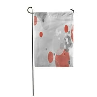 Siva apstraktna kruga siva crvena šarena tačka Jednostavna granična okućnica zastava ukrasna zastava