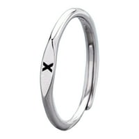 GEROGE PISMO Prsten DECOR Prsten blagi prsten stilski jednostavni jednostavnost Podesivi prsten za žene
