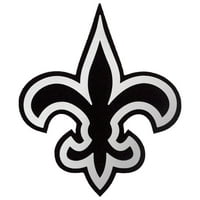 Muška antigua Heather Siva New Orleans Saints Metallic Logo Victory Pulover Hoodie