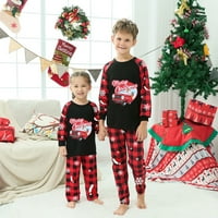 SPFTM Christmas Božićna porodica Odlasci Pajama Set Plaid Ispišio je božićne pidžame za porodicu