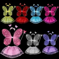 Kernelly Fairy Princess Dečiji kostimovi, djevojke Leptir kostim bajkovni rođendanska krila prerušiti