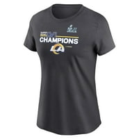 Ženski Nike antracit Los Angeles Rams Super Bowl Lvi Phopys Roster majica