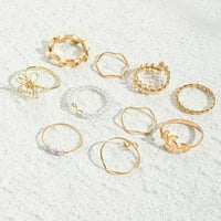 Štetno prstenje prsteni izdužete cvijeće dame boemske transportne prstenove za zabavu za zabavu