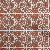 Onuone pamučni dres narančastog tkanina blok haljina materijala tkanina za ispis tkanina od dvorišta