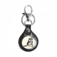 Sibirski husky pas pasmine ključ za ključeve lanca lančanog prstena za prsten za ruke