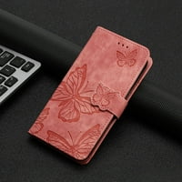 -Lion za Samsung Galaxy S Fe Wallet Flip FOLIO poklopac sa reljefnom leptir PU kožnom magnetskom zatvaračem