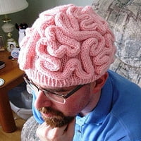 Farfi Spoof horor mozak pletena hat smiješna topla poklopac Party Headwear Fotografija rekviziti