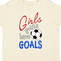 Inktastične djevojke moraju imati golove s nogometnim kuglicom poklon majica ili majica mališana