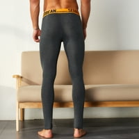 Duge pantalone za muškarce muške print pamučne prozračne sportske tajice Termalni dugi Johns Donje rublje