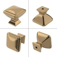 Klampanjac brončani kabineti Zlatni ručici za obrub kvadratne kuhinje Kuhinjske ormariće Krupe za zlatnu