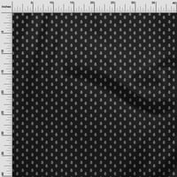 Onuone viskoza šifon crna tkanina azijski cvjetni blok prekrivajući zalihe ispisa šivaće tkanine sa