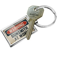 Keychain upozorenje Gunsmith na poslu Vintage Fun Posao za posao