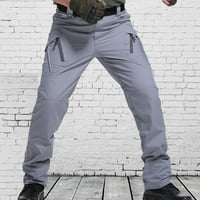 Muški višestruki džepovi Terrogo pantalone Radno odijevanje Sigurnosne teretne džepne hlače Grey, XXXL