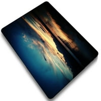 Kaishek Hard Shell Shell za - Objavljen MacBook Pro 15 Touch bar + crni poklopac tastature Model: A1990