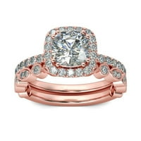 2-u-modna dama cirkonija prsten kreativni set prsten pribor za angažovanje prstenastog zlata