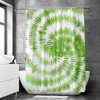 Moderne grafite vezati-dye zavese za tuširanje za zimsku kupatilo kupatilo dekorove kućne tkanine vodootporno
