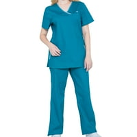Stretch EMM setovi za sestrinstvo - Pandimed Women Crips Top i hlače Doktor medicinske uniforme Modna