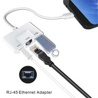 ✪ USBC Ethernet adapter USBC do RJ Ethernet pretvarač 10 100Mbs OTG 60W punjenje