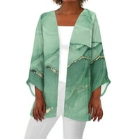 Kuglična kugla za ženska povremena moda retro tiskana lagana svjetlosna duljina jakna Cardigan